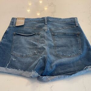 Madewell high rise denim shorts